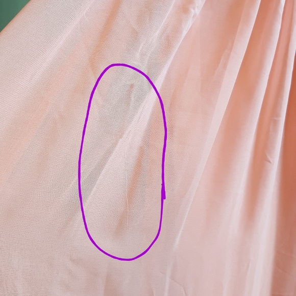 Soft pink floor length dress - Picture 6 of 6